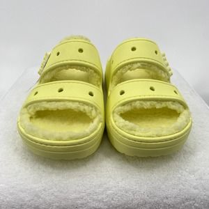Crocs Unisex-Adult Classic Cozzzy Yellow Sandals - Size: Men-8 Women-10